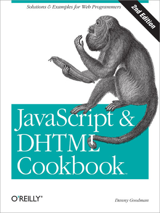 Cover image for JavaScript & DHTML Cookbook